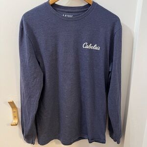 Men’s Cabela’s Navy Blue Long Sleeve Shirt